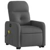 vidaXL Electric Stand Up Massage Recliner Chair Dark Gray