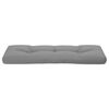 vidaXL Pallet Cushion Grey 100% Polyester 47.2 in x 15.7 in x 4.7 in