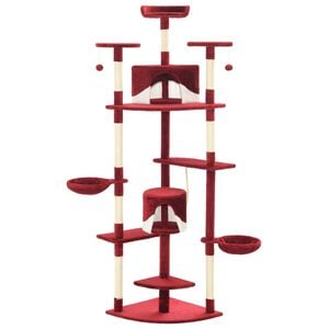 vidaXL Cat Tree Red and White