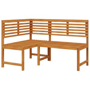 vidaXL Corner Bench Brown Solid Acacia Wood 55.1 in corner bench