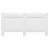 vidaXL Radiator Covers 2 pcs White 67.7"x7.5"x32.1" MDF