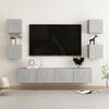 vidaXL TV Cabinet Concrete Gray Engineered Wood Large TV Cabinet