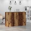 vidaXL Reception Desk Old Wood Engineered Wood Large Reception Desk