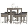 vidaXL Garden Bar Set Grey