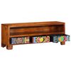 vidaXL TV Cabinet Multicolor Solid Acacia Wood TV Cabinet Rectangular