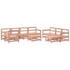 vidaXL Garden Lounge Set Natural Solid Douglas wood 10 Piece Set Modular