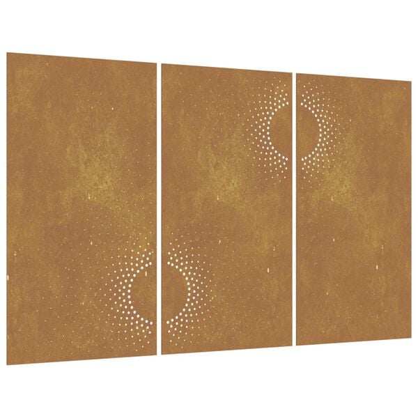 vidaXL Garden Wall Decoration Rusty Corten steel 41.3 x 21.7 in