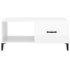 vidaXL Coffee Table High gloss white Engineered wood Medium Coffee Table