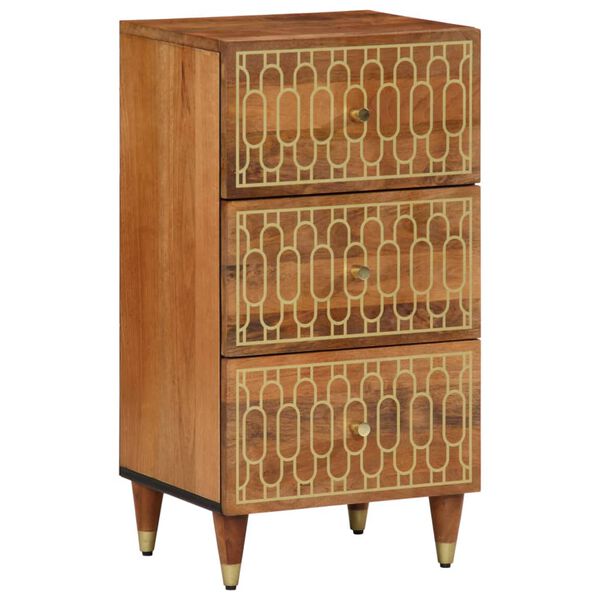 vidaXL Side Cabinet Honey brown Solid mango wood with engineered wood