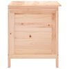 vidaXL Garden Storage Box Natural wood Solid fir wood 19.7x19.3x22.2 in