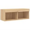 vidaXL TV Cabinet Sonoma oak Engineered wood Standard TV Cabinet