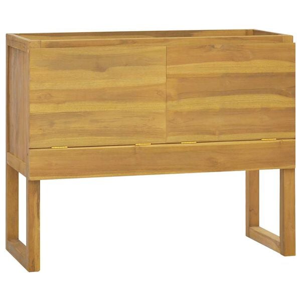 vidaXL Bathroom Cabinet Natural wood Solid teak wood Medium