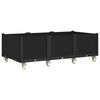 vidaXL Garden Planter Black Polypropylene Large Portable