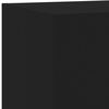 vidaXL TV Wall Cabinet Black Engineered Wood Medium TV Wall Cabinet