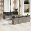 vidaXL Garden Sofa Set Grey, Dark Grey