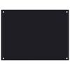 vidaXL Kitchen Backsplashes 2 pcs Black 31.5"x23.6" Tempered Glass