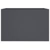 vidaXL Planter Anthracite Cold-rolled steel Medium Decorative Inlays