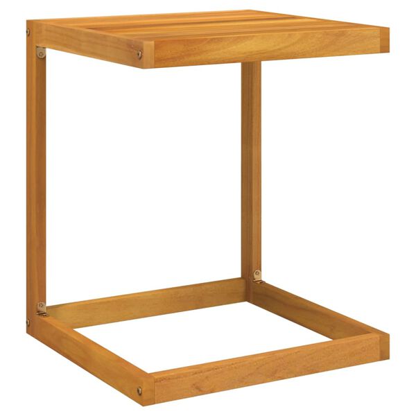 vidaXL C Table Natural Wood Solid Acacia wood Small Durable C Table