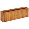 vidaXL Raised Bed Natural wood color Solid acacia wood 59.1x11.8x19.7 in