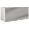vidaXL Planter Silver Stainless Steel Medium Durable Planter