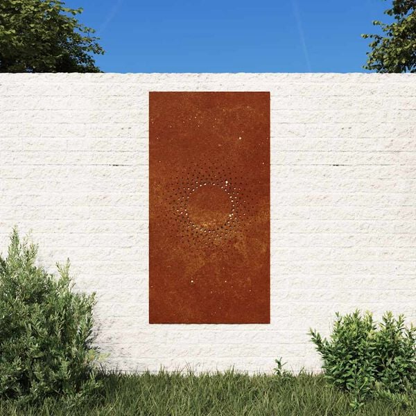 vidaXL Garden Wall Decoration Rustic Corten steel Medium
