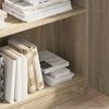 vidaXL Bookcase Sonoma Oak Engineered Wood Large Bookcase Rectangular