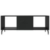 vidaXL Coffee Table Black 40.2x19.7x15.7" Engineered Wood