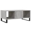 vidaXL Coffee Table Grey Sonoma Engineered wood, Metal Medium