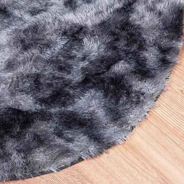 vidaXL Shaggy Rug Dark Grey 100% Polyester 118.1 x 78.7 in Non-slip