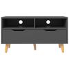 vidaXL TV Cabinet Grey Engineered Wood 35.4 x 15.7 x 19.0 in TV Cabinet