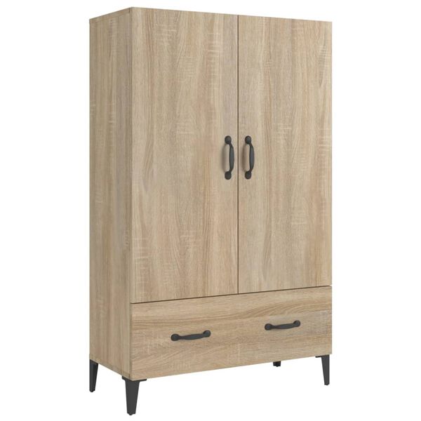 vidaXL Highboard Sonoma oak Engineered wood Tall Highboard Rectangular