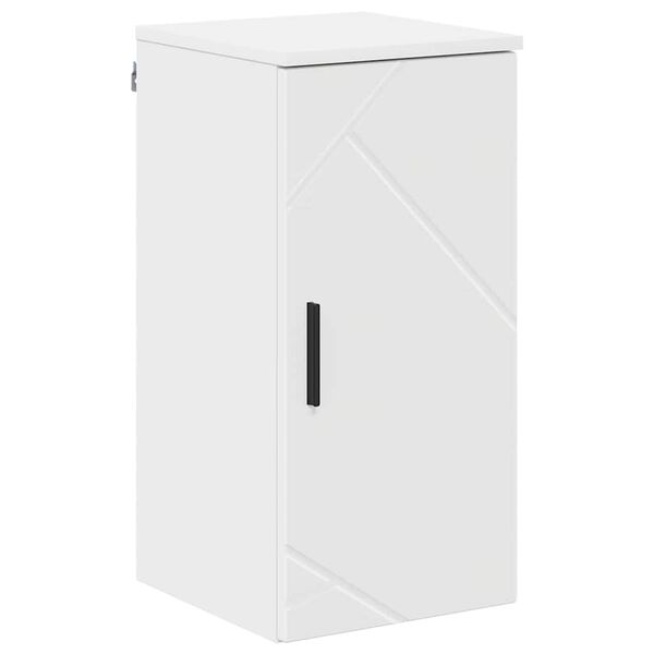 vidaXL Bathroom Cabinet Wall-mounted White 11.81 x 12.40 x 24.02 in