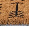 vidaXL Door Mat Natural Coir, PVC 17.7 x 29.5 in Non-slip Coir Doormat
