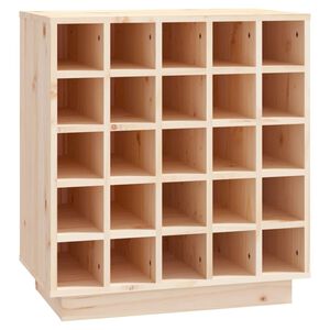 vidaXL Wine Cabinet 21.9"x13.4"x24" Solid Wood Pine