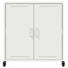 vidaXL Sideboard White Cold-rolled steel Medium Sideboard Rectangular