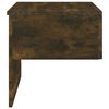 vidaXL Wall-mounted Bedside Cabinet Smoked oak Engineered wood