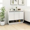 vidaXL Sideboard White Engineered wood 38.2x12.2x29.5 in Sideboard