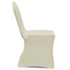 vidaXL Chair Cover Set of 30 Cream 90% Polyester, 10% Elastane