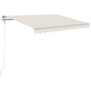 vidaXL Retractable Awning Cream