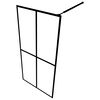 vidaXL Walk-in Shower Screen Frosted Tempered Glass 39.4"x76.8"