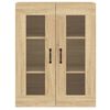 vidaXL Wall Mounted Cabinet Set of 2 Sonoma oak