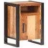 vidaXL Bedside Cabinet Varies Solid acacia wood and powder-coated steel