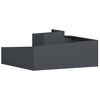 vidaXL Garden Planter Anthracite 39.37 x 39.37 x 19.69 in