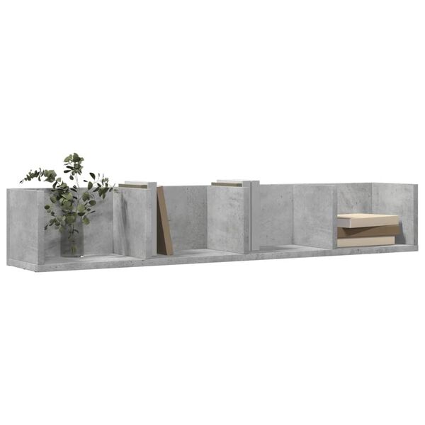 vidaXL Wall Cabinet Concrete grey Engineered wood Medium Wall Cabinet