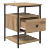vidaXL Bedside Cabinet Artisan Oak 15.75 x 16.54 x 22.05 in