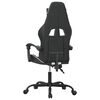 vidaXL Gaming Chair Black and White Faux Leather