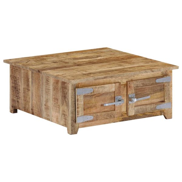 vidaXL Coffee Table Natural Mango Wood Solid Mango Wood Compact