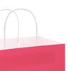 vidaXL Paper Bags 50 pcs with Handles Pink 5.9x3.1x8.3"