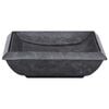 vidaXL Sink Black 19.7"x13.8"x3.9" Marble