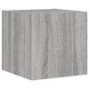 vidaXL TV Wall Unit Grey Sonoma Engineered Wood Medium TV Wall Unit